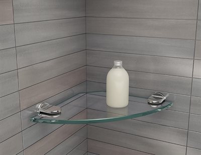 Small Corner Glass Shelf