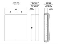 Bi-View medicine cabinet centered