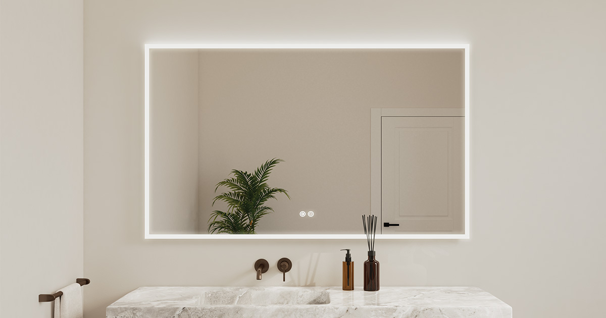 LED mirrors, LED lighting, Fleurco LED mirrors