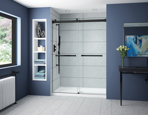 Gemini Plus in-line sliding shower- Fleurco