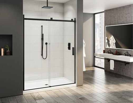 Skyline in-line sliding shower door - Fleurco